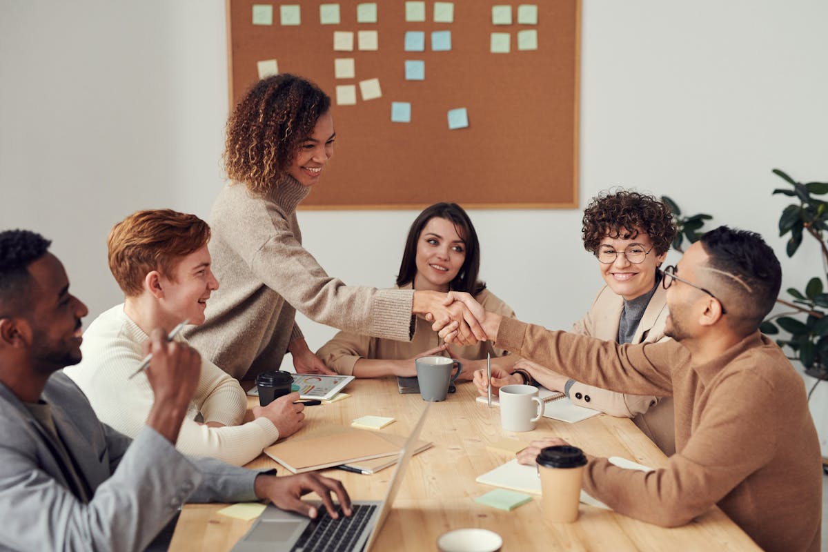 Professional team collaboration